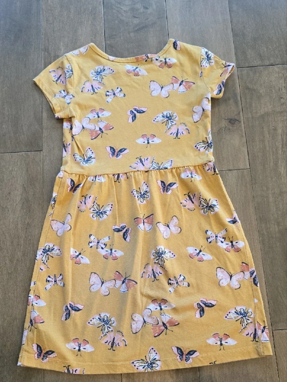 Carter's Yellow Butterfly Print Cotton Dress